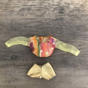 Lucky Ind Co Bunny Tag Multicolor Long Sleeve & Shorts Fits Barbie Sized Dolls